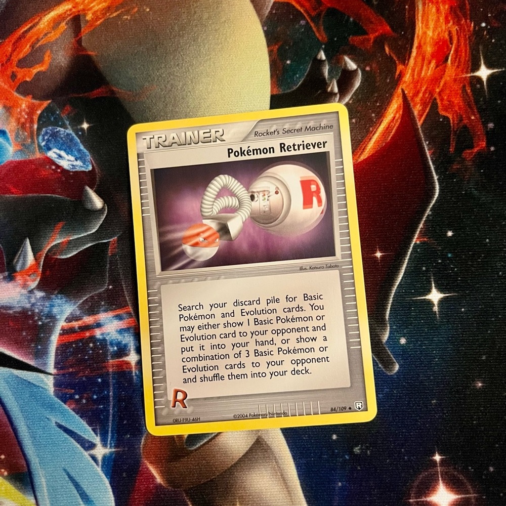 Pokemon Team Rocket Returns Pokemon Retriever trainer Card